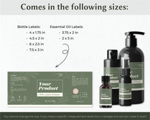 Load image into Gallery viewer, Cosmetic Label Digital Template Cosmetic Printable Label Skincare Private Label
