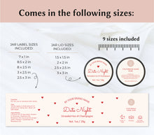 Load image into Gallery viewer, Cosmetic Labels for Body Butter Scrub Bath Bombs and Skincare - Editable Templates
