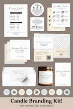Load image into Gallery viewer, Label Template Price List Template Canva Candle Care Template Thank You Card
