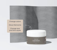 Load image into Gallery viewer, Body Butter Container Label Wrap Around Jar Label Scrub Body Label
