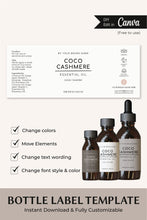 Load image into Gallery viewer, Minimalistic Essential Oil Label Template Minimalistic Bottle Sticker
