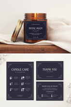 Load image into Gallery viewer, Candle Halloween Label Printable Candle Witchy Label Template Candle Spiritual Label
