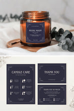 Load image into Gallery viewer, Halloween Candle Sticker Template Candle Witchcraft Label Candle Spiritual Label Canva Witch
