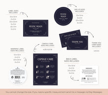 Load image into Gallery viewer, Halloween Label Printable Candle Witchy Label Template Candle Spiritual Label
