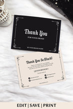 Load image into Gallery viewer, Black Magic Thank You Card Set
