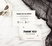 Load image into Gallery viewer, Editable Thank You Card Template Package Insert Card Canva Thank You Card
