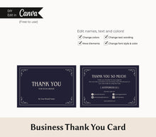 Load image into Gallery viewer, Thank You Card Template Witchy Thank You Insert Card Canva Thank You
