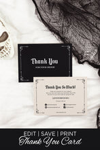 Load image into Gallery viewer, Black Magic Thank You Card Set

