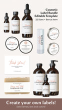 Load image into Gallery viewer, Skincare Label Jar Cosmetic Body Butter Label Sticker Template Beauty Product Label
