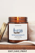 Load image into Gallery viewer, Label Candle Business Bundle Christmas Candle Label Canva Christmas Label DIY
