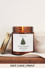 Load image into Gallery viewer, Holiday Candle Label Template
