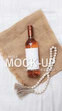 Load image into Gallery viewer, Wine Bottle Label Mockup Wine Label Mockup Bottle Wine Mock Up Label
