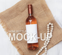 Load image into Gallery viewer, Wine Bottle Label Mockup Wine Label Mockup Bottle Wine Mock Up Label
