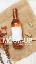 Load image into Gallery viewer, Wine Bottle Label Mock Up Wine Label Mockup Wine Bottle White Label Wine Bottle
