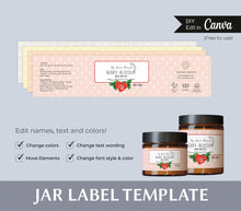 Load image into Gallery viewer, Custom Sugar Scrub Label 4oz Jar Label Body Scrub Label Cosmetic Jar Label Canva Jar
