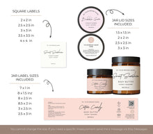 Load image into Gallery viewer, Sticker Product Label Skincare Template Cosmetic Label Canva Bottle Label Design
