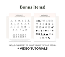 Load image into Gallery viewer, Stylish Cosmetic Product Label Template Canva Product Label Sticker Product
