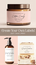 Load image into Gallery viewer, Stylish Cosmetic Product Label Template Canva Product Label Sticker Product

