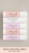 Load image into Gallery viewer, Lip Balm Label Template Lip Balm Sticker Template Chapstick Label
