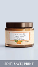 Load image into Gallery viewer, Custom Body Butter Scrub and Cream Jar Label Template
